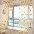 HOT SALE! Sunflower Sheer Tulle Window Interior Curtain Valance Door Room Divider Drape Decoration Curtains