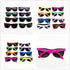 48 pairs/lot Customized Party Sunglasses Souvenirs Wholesale Unisex 80'S Retro Style Bulk Wedding Favors Travel Party Favor Lot