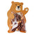 10 pcs Cute Cartoon Bear Candy Bag Cute Cartoon Animal Birthday Party Cute Gift Bag Wedding Birthday Party Candy Cookie Gift Bag