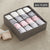 4pcs Storage Boxes Underwear Divider Drawer Lidded Closet Underwear Organizer Drawer  By For Underwear Bras Socks Ties