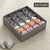 4pcs Storage Boxes Underwear Divider Drawer Lidded Closet Underwear Organizer Drawer  By For Underwear Bras Socks Ties