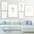 Abstract Lady Line Drawing Picture Home Decor Nordic Canvas Painting Wall Art Figure Body Hand Posters and Print for Living Room