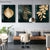 Abstract Golden Plant Leaves Picture Wall Poster Modern Style Canvas Print Painting Art Aisle Living Room Unique Decoration