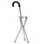 Portable Iron Cane Stool Old Man Walker Three-Legged Cane Stainless Steel Cane Stool With Seat Cane Stool