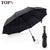 Wind Resistant Folding Automatic Umbrella Rain Women Auto Luxury Big Windproof Umbrellas Rain For Men Black Coating 10K Parasol