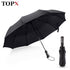 Wind Resistant Folding Automatic Umbrella Rain Women Auto Luxury Big Windproof Umbrellas Rain For Men Black Coating 10K Parasol