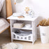 Simple Small Coffee Tables  for Storage   Sofa Side Mini Square Table  Assembly  Living Room Furniture White Hollow Design