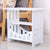 Simple Small Coffee Tables  for Storage   Sofa Side Mini Square Table  Assembly  Living Room Furniture White Hollow Design