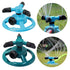 360 Degree Circle Rotating Garden Sprinklers Automatic Watering Grass Lawn Water Sprinkler 3 Nozzles Three Arm Garden Pipe Hose