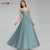 Ever Pretty Tulle Bridesmaid Dresses Women V-Neck Appliques Elegant Long Dresses For Wedding Party EP00930 Vestidos De Madrinha