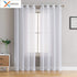 Solid White Tulle Curtains For Living Room Kitchen Modern Treatments Tulle Curtains Window Drapes Sheer for the Bedroom