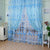 1PC 1M*2M Window Curtains Sheer Voile Tulle for Bedroom Living Room Balcony Kitchen Printed Tulip Pattern Sun-shading Curtain