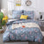 Flower Geometric Printed 4pcs Kid Bed Cover Set Cartoon Duvet Cover Bed Sheets and Pillowcases Comforter Bedding Set 61002