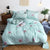 Flower Geometric Printed 4pcs Kid Bed Cover Set Cartoon Duvet Cover Bed Sheets and Pillowcases Comforter Bedding Set 61002