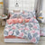 Flower Geometric Printed 4pcs Kid Bed Cover Set Cartoon Duvet Cover Bed Sheets and Pillowcases Comforter Bedding Set 61002