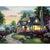 Landscape village scenery new arrival DIY Crystal full drill square 5D diamond painting cross stitch kit mosaic round rhinestone